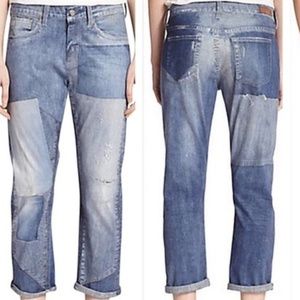 AG Adriano Goldschmied Blue Boyfriend Jeans